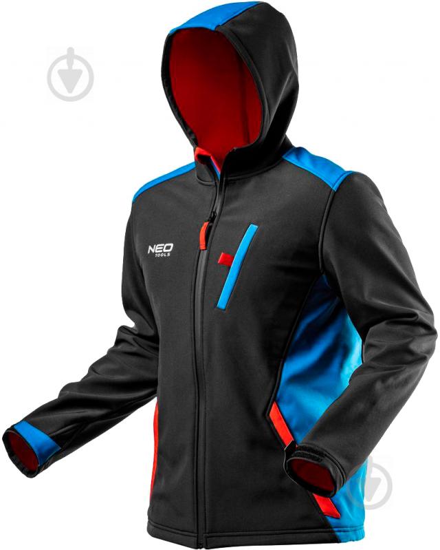 Куртка рабочая NEO tools Softshell HD+ р. XL 81-558 черный с синим - фото 1