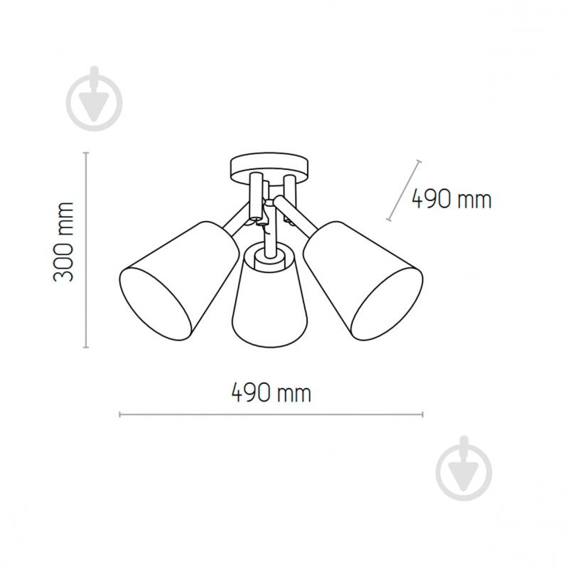 ВИТРИНА! Бра TK Lighting Vaio 1PL-574 3x15 Вт E27 бук/лен - фото 2 ВИТРИНА! Бра TK Lighting Vaio 1PL-574 3x15 Вт E27 бук/лен - фото 2