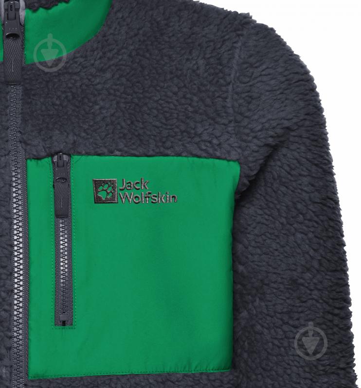 Кофта Jack Wolfskin Ice Curl Jacket K 1609162_6367 р.164 серый - фото 4 Кофта Jack Wolfskin Ice Curl Jacket K 1609162_6367 р.164 серый - фото 4