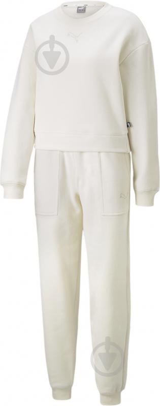 Спортивний костюм Puma LOUNGEWEAR SUIT FL 67002599 р.XS бежевий - фото 1