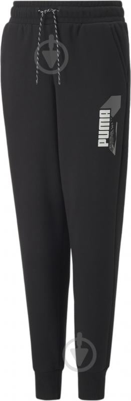 Штани Puma ALPHA SWEATPANTS FL B 67010801 р. 152 чорний - фото 1