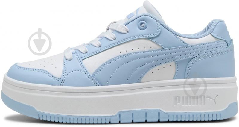 Кросівки жіночі Puma Rebound Femme Low 40259205 р.37,5 білі із блакитним - фото 1