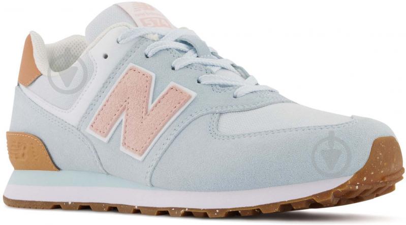 Кроссовки для девочек New Balance GC574RK1 р.39 голубые - фото 4