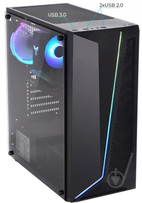 Комплект ПК і монітор Artline Gaming X43 (X43v35+B24F75plus-IPS) black - фото 9