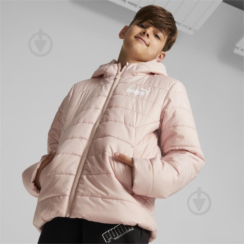 Куртка для дівчаток Puma ESS HOODED PADDED JACKET 67055947 пудрова - фото 3