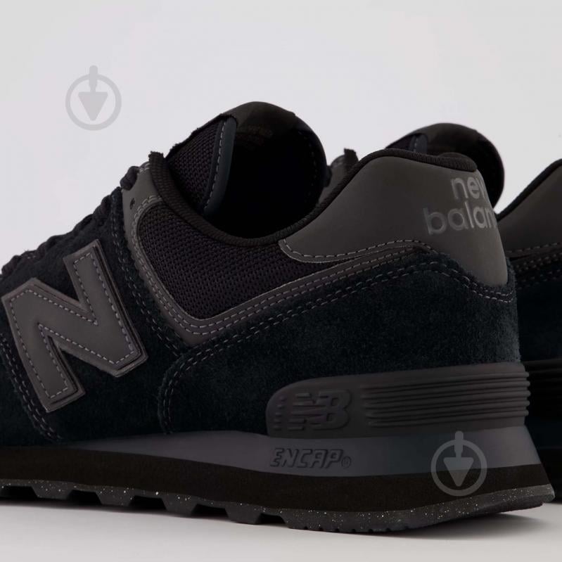 Кросівки чоловічі демісезонні New Balance CLASSIC GL ML574EVE р.40,5 чорні - фото 8