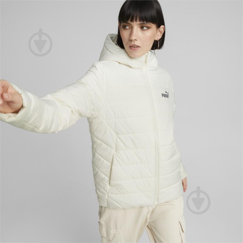 Куртка-парка женская зимняя Puma ESS HOODED PADDED JACKET 84894065 р.M бежевая - фото 3 Куртка-парка женская зимняя Puma ESS HOODED PADDED JACKET 84894065 р.M бежевая - фото 3