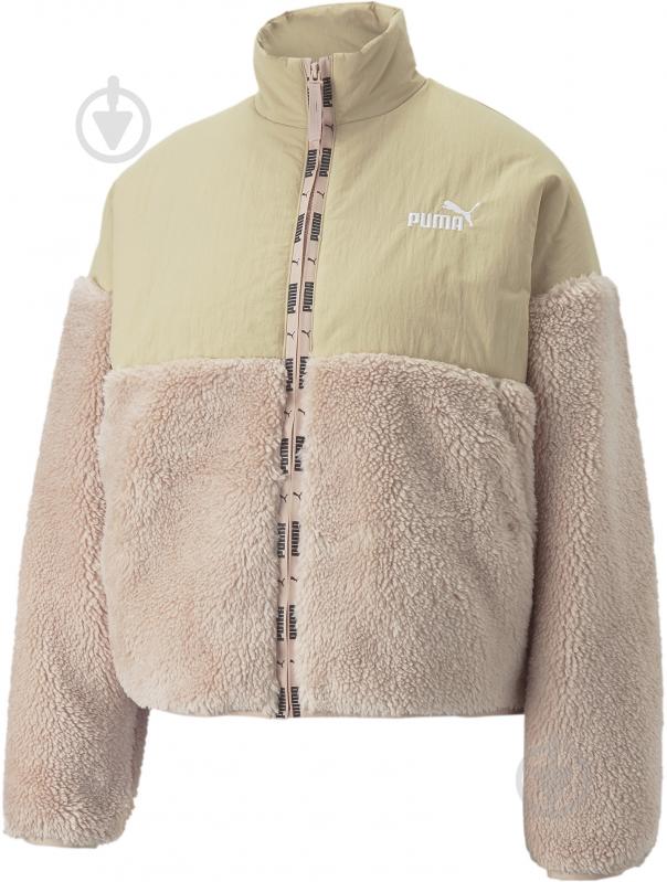 Куртка жіноча демісезонна Puma SHERPA JACKET 84940447 р.L бежева - фото 1