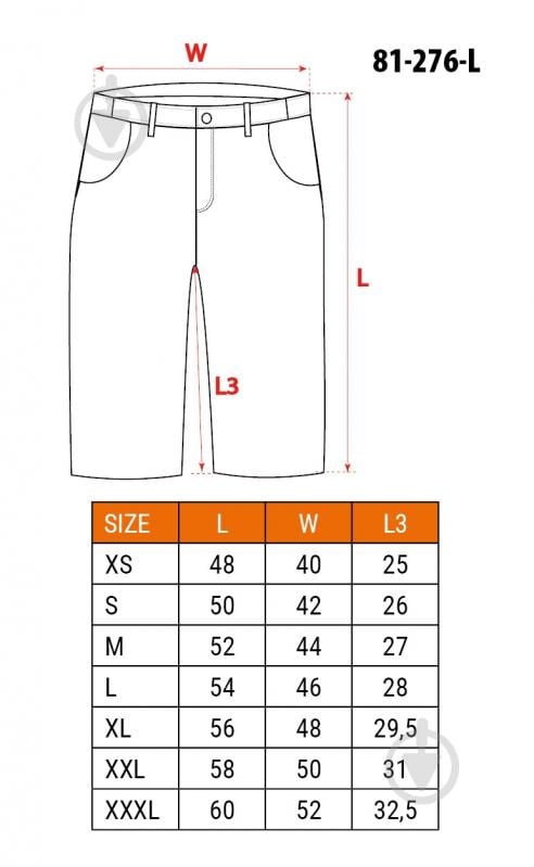 Шорты NEO tools Premium р. M 81-276 синий - фото 11