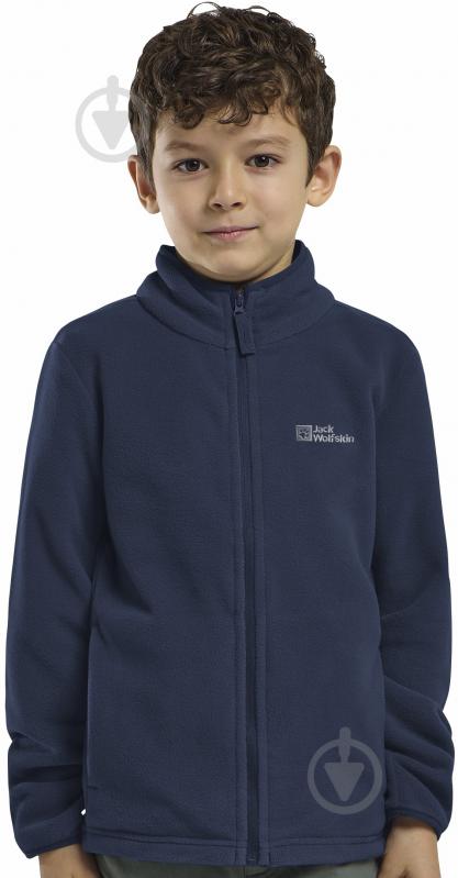 Кофта Jack Wolfskin Taunus Jacket K 1609482_C0412 р.140 темно-синий - фото 1 Кофта Jack Wolfskin Taunus Jacket K 1609482_C0412 р.140 темно-синий - фото 1