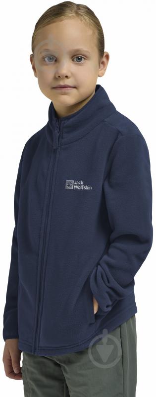 Кофта Jack Wolfskin Taunus Jacket K 1609482_C0412 р.140 темно-синий - фото 3 Кофта Jack Wolfskin Taunus Jacket K 1609482_C0412 р.140 темно-синий - фото 3