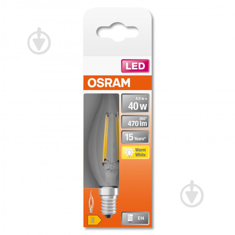 Лампа світлодіодна Osram CW 5,5 Вт E14 2700 К 220 В прозора 4052899961890 - фото 2