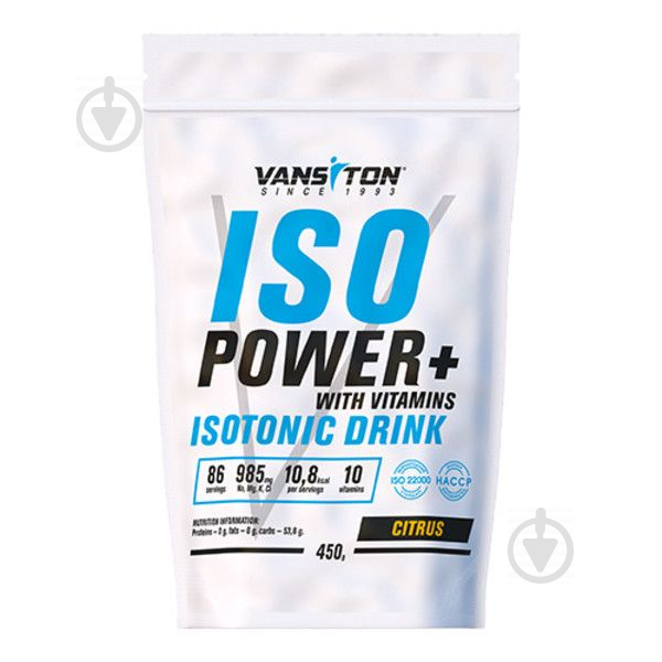 Напиток изотонический Vansiton ISO Power Цитрус 450 г - фото 1