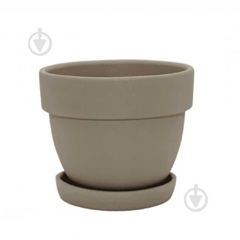 Горщик кераміка Спарта круглий мокко 0,8 л Shynkar&KO - фото 1