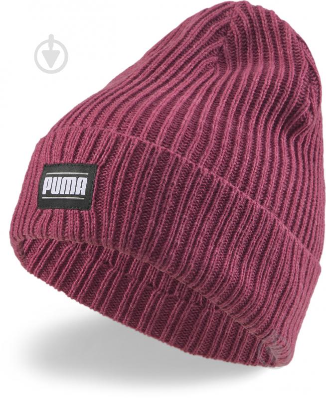 Шапка Puma RIBBED CLASSIC CUFF BEANIE 2403805 р.one size разноцветный - фото 1