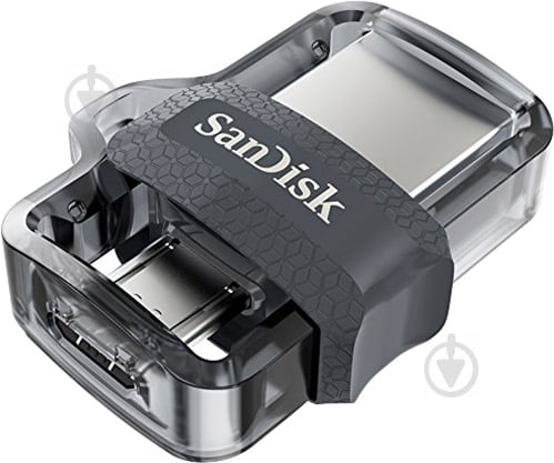 Флеш-память USB SanDisk Ultra Dual 128 ГБ USB 3.0 / microUSB (OTG) (SDDD3-128G-G46) - фото 1