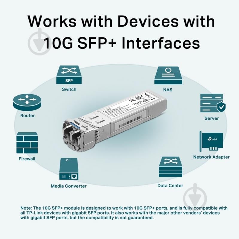 Модуль TP-Link 10GBase-SR SFP+ LC TL-SM5110-LR - фото 8