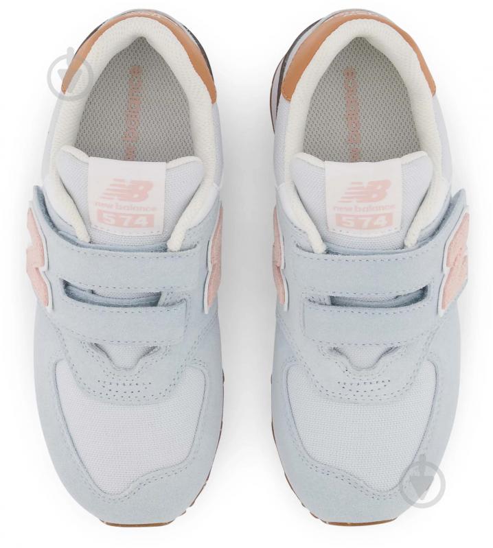 Кроссовки для девочек New Balance PV574RK1 р.33,5 голубые - фото 3