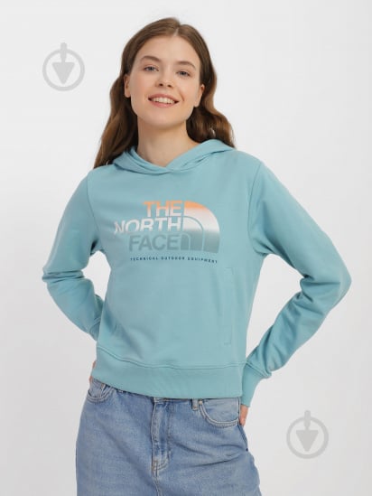 Cropped north 2024 face hoodie