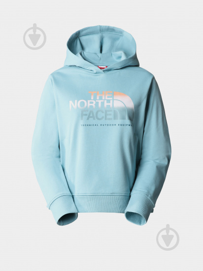 Джемпер THE NORTH FACE W D2 GRAPHIC CROP HOODIE NF0A83FGLV21 р.L голубой - фото 5