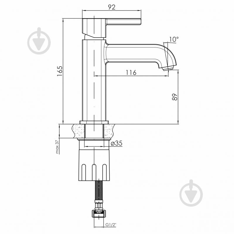 Смеситель для умывальника VOLLE BALEA, 25 мм, cromo - фото 4 Смеситель для умывальника VOLLE BALEA, 25 мм, cromo - фото 4