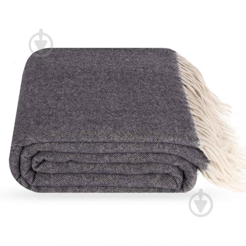 Плед Степ 140x200 см темно-серый Lanavitta - фото 1 Плед Степ 140x200 см темно-серый Lanavitta - фото 1