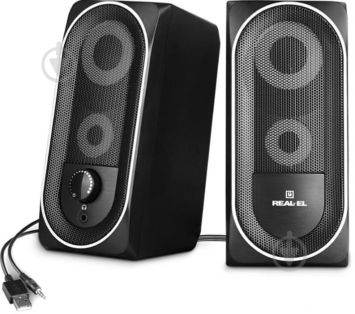 Акустическая система Real-el S-110 2.0 black - фото 6