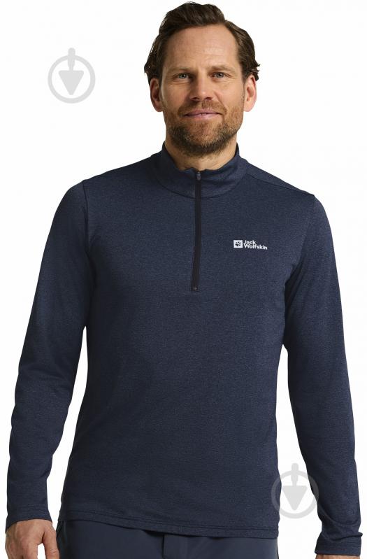 Термореглан Jack Wolfskin SKY THERMAL HZ M 1808771_C0412 р.S синій - фото 1 Термореглан Jack Wolfskin SKY THERMAL HZ M 1808771_C0412 р.S синій - фото 1