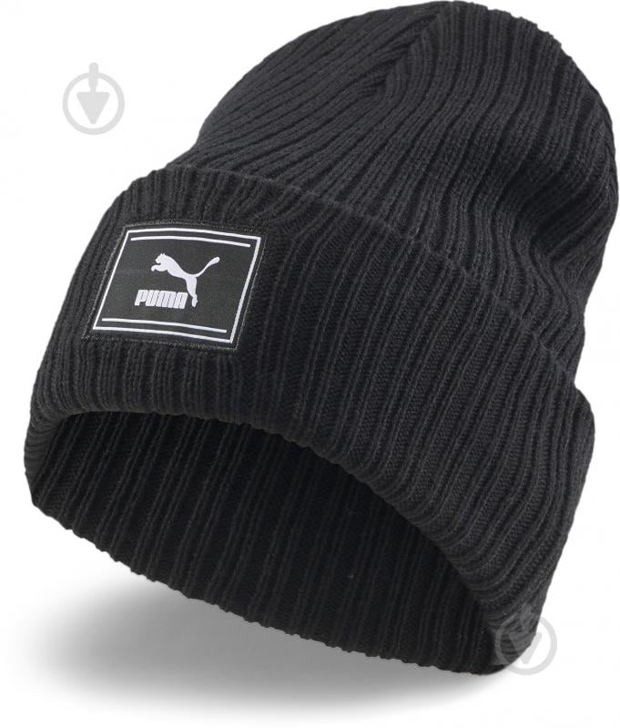 Шапка Puma PRIME WS CUFF TREND BEANIE 2405601 р.one size черный - фото 1