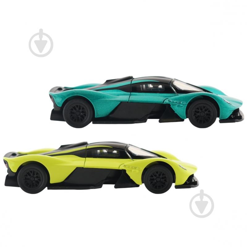 Автомодель TechnoDrive 1:39 Aston Martin Valkyrie green/yellow 250951 - фото 3 Автомодель TechnoDrive 1:39 Aston Martin Valkyrie green/yellow 250951 - фото 3
