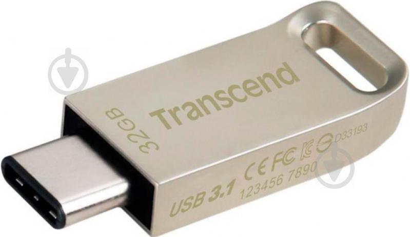 Флеш-память Transcend JetFlash 850 32 ГБ USB Type-C silver (TS32GJF850S) - фото 3