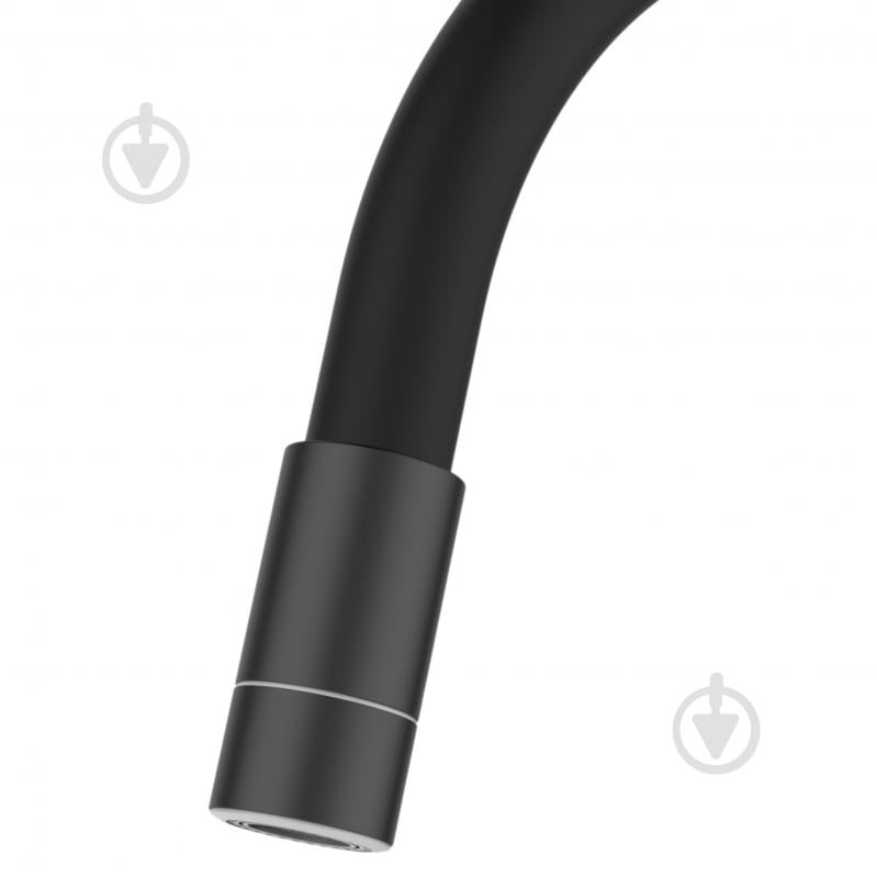 Смеситель для кухни Invena Ksanti черный BZ-37-004 - фото 3