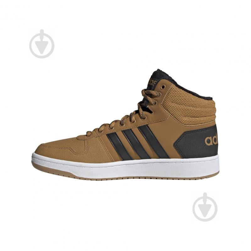 Кроссовки мужские зимние Adidas HOOPS 2.0 MID EE7371 р.42 бежевые - фото 6