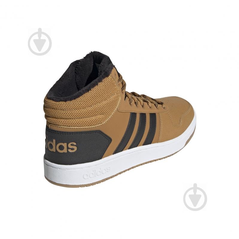 Кроссовки мужские зимние Adidas HOOPS 2.0 MID EE7371 р.42 бежевые - фото 7