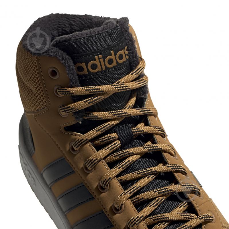 Кроссовки мужские зимние Adidas HOOPS 2.0 MID EE7371 р.42 бежевые - фото 9