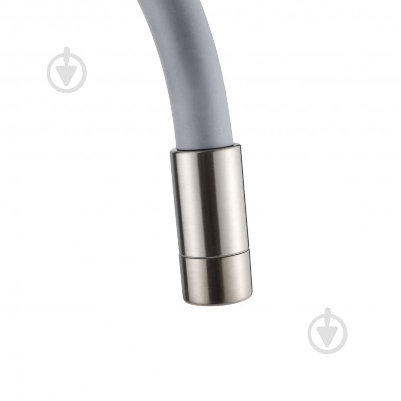 Змішувач для кухні Invena Ksanti inox/сірий BZ-37-i05 - фото 4 Змішувач для кухні Invena Ksanti inox/сірий BZ-37-i05 - фото 4