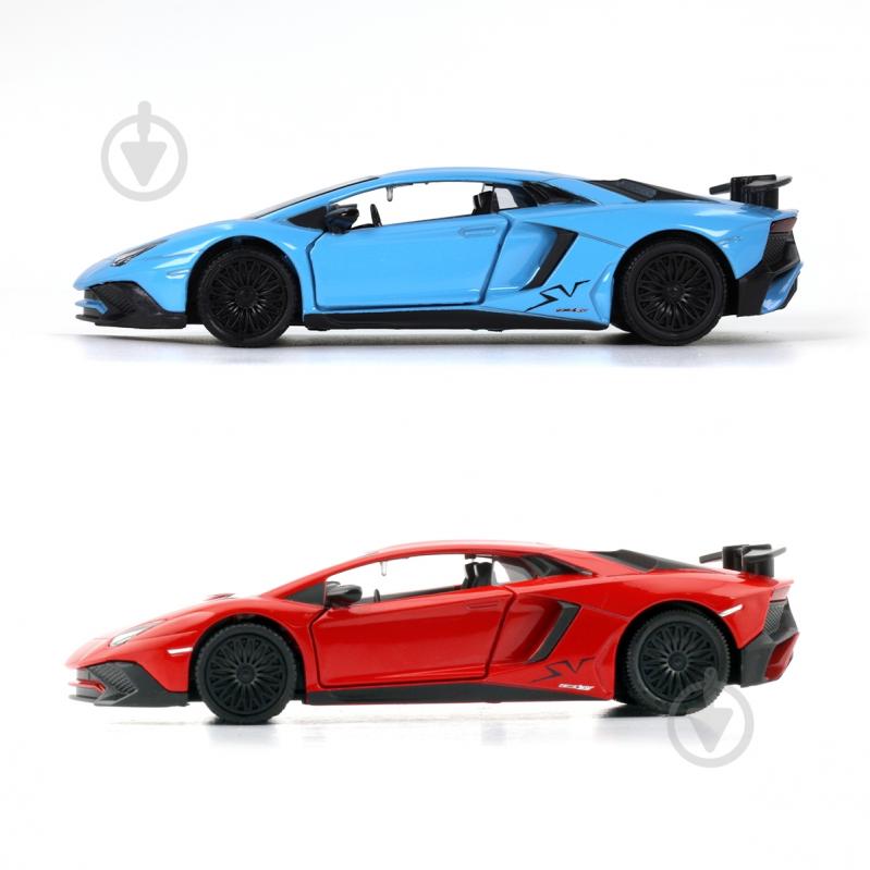 Автомодель TechnoDrive 1:43 Lamborghini Aventador red/blue 250947U - фото 2