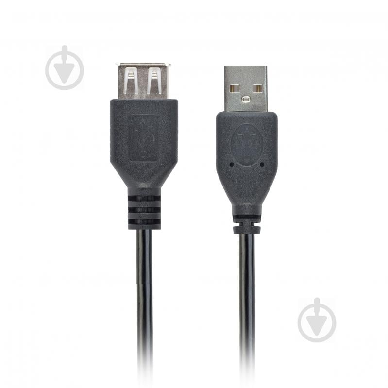 Кабель Cablexpert подовжувач USB2.0 0,75 м чорний (CC-USB2-AMAF-75CM/300-BK) - фото 1