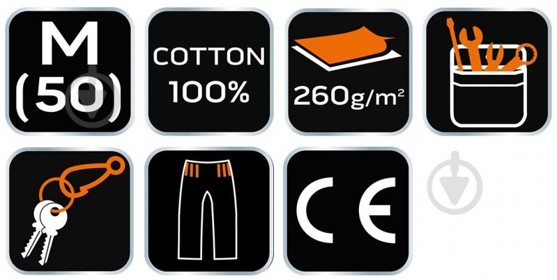 Шорты NEO tools р. M 81-331 светло-серый - фото 14