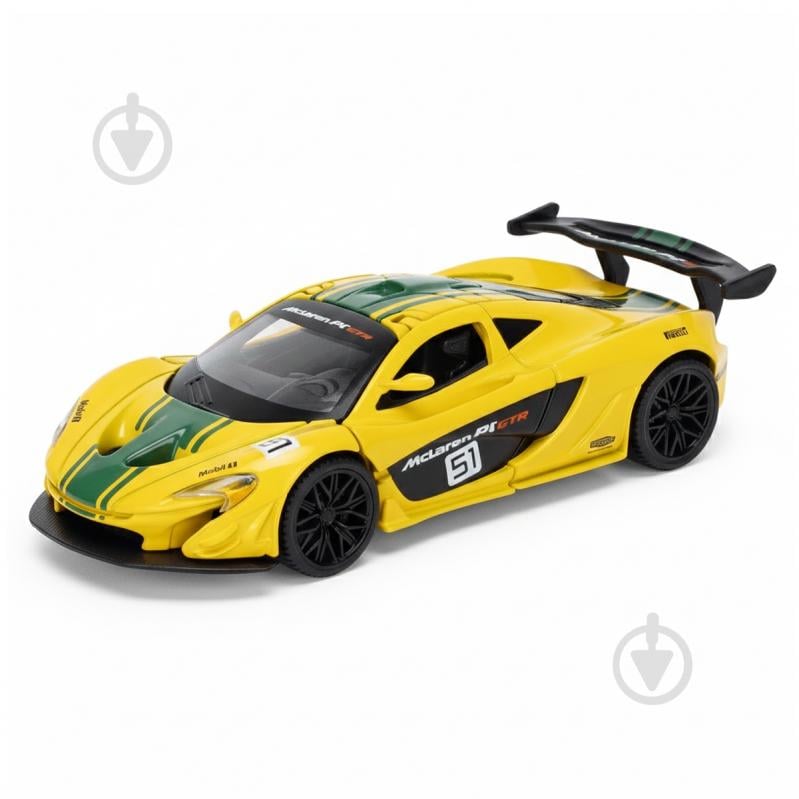 Автомодель TechnoDrive 1:24 McLaren P1 yellow 250943MLP1YW - фото 1