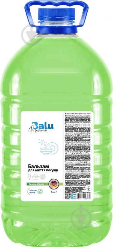 Бальзам для ручного миття посуду BALU Зелене яблуко пет 5 л - фото 1