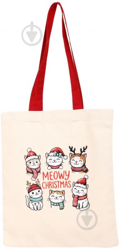 Экосумка Meowy Christmas ЗОЗ ЮА - фото 1