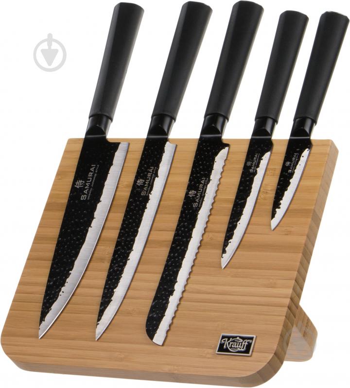 Набір ножів на підставці Samurai 5 шт 29-243-008 Krauff - фото 1