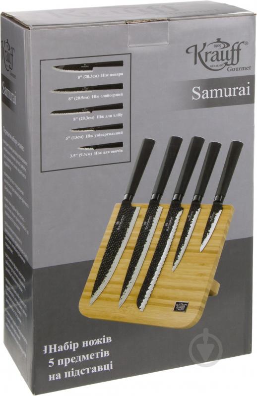 Набір ножів на підставці Samurai 5 шт 29-243-008 Krauff - фото 8