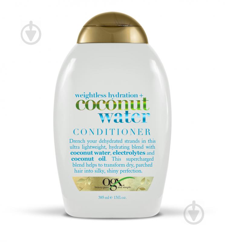 Кондиціонер Ogx Coconut Water Невагоме зволоження з кокосовою водою 385 мл - фото 1