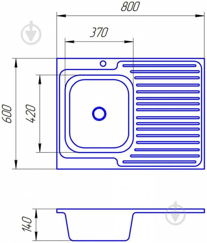Мийка для кухні Family Z6844r - фото 2 Мийка для кухні Family Z6844r - фото 2