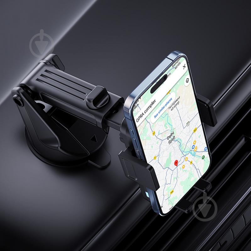 Тримач для смартфона Xo з бездротовою зарядкою WX043.black - фото 5 Тримач для смартфона Xo з бездротовою зарядкою WX043.black - фото 5