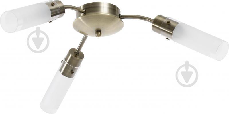 Люстра стельова Accento lighting Sakura 3xE14 антична латунь ALHL-6310/3-AB - фото 1