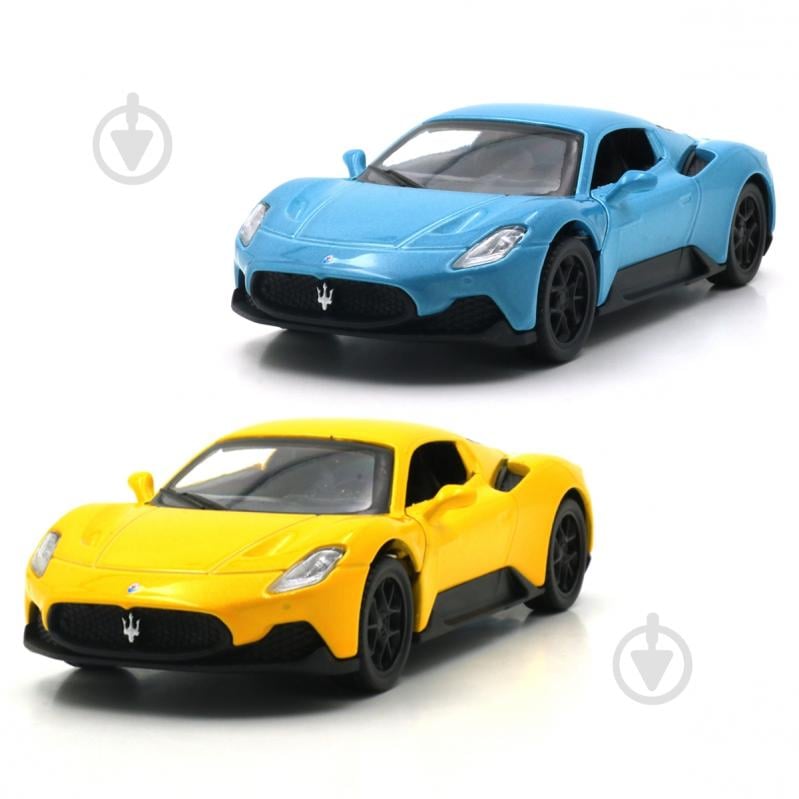 Автомодель TechnoDrive 1:41 Maserati MC20 yellow/blue 250950 - фото 1
