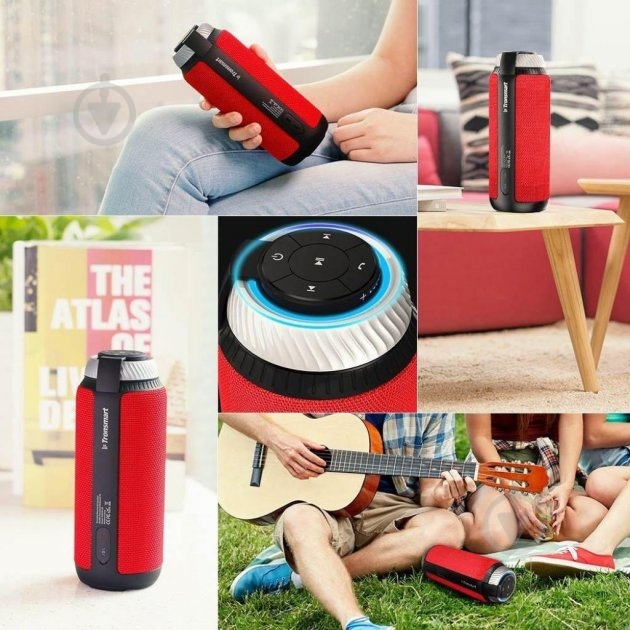Акустична система Tronsmart Element T6 Portable Bluetooth Speaker 2.0 red (235566) - фото 11